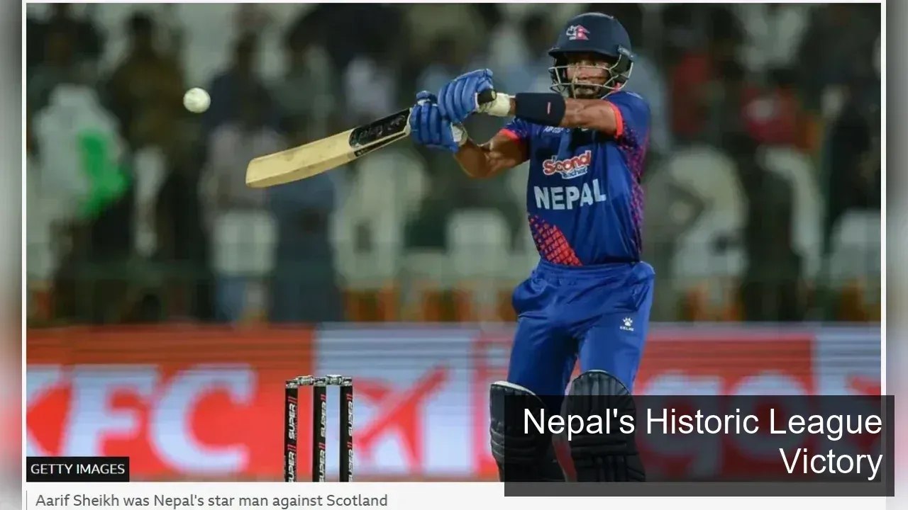 Nepal CWCL Victory: Climbing ICC Rankings with Scotland