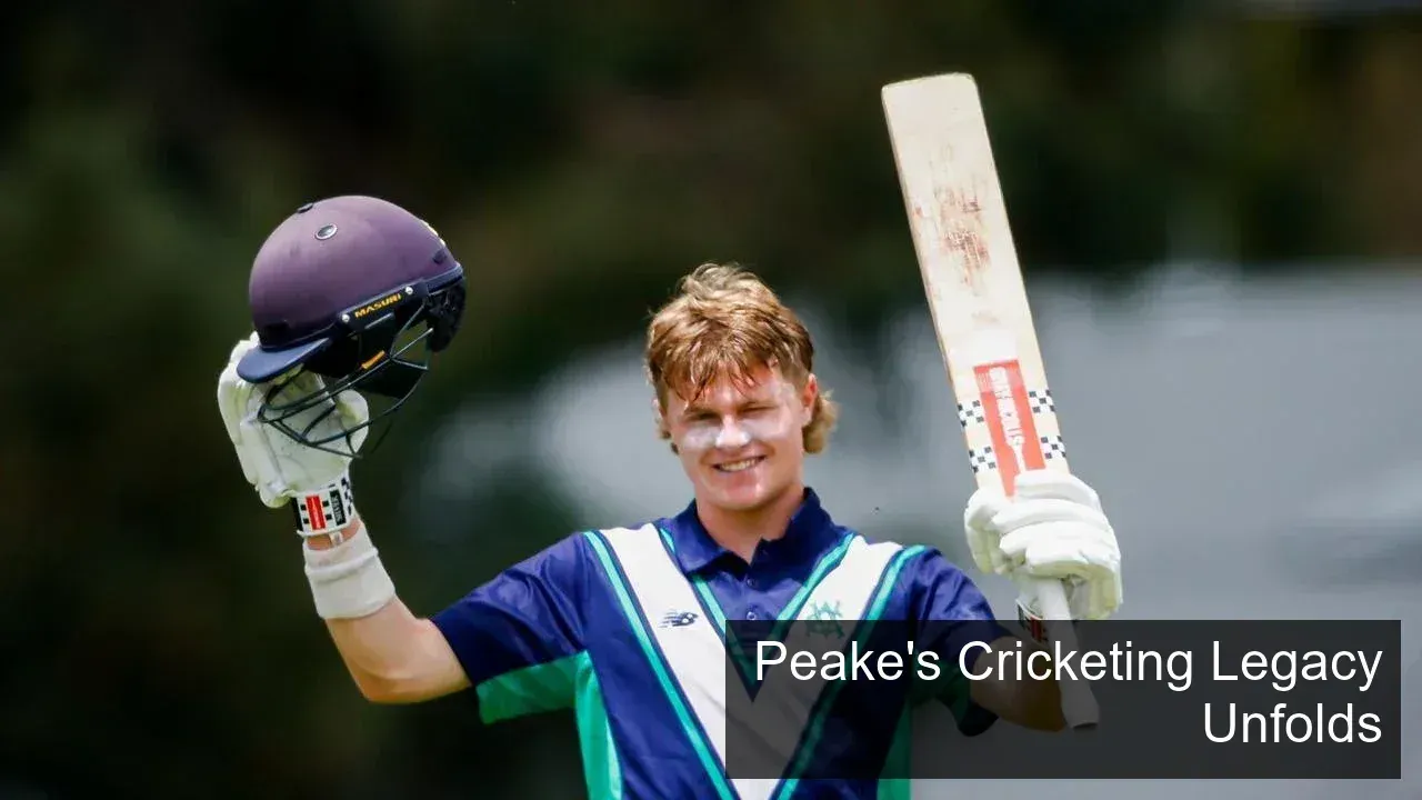 Oliver Peake's Cricketing Family Legacy: A New Generation Takes the Wicket