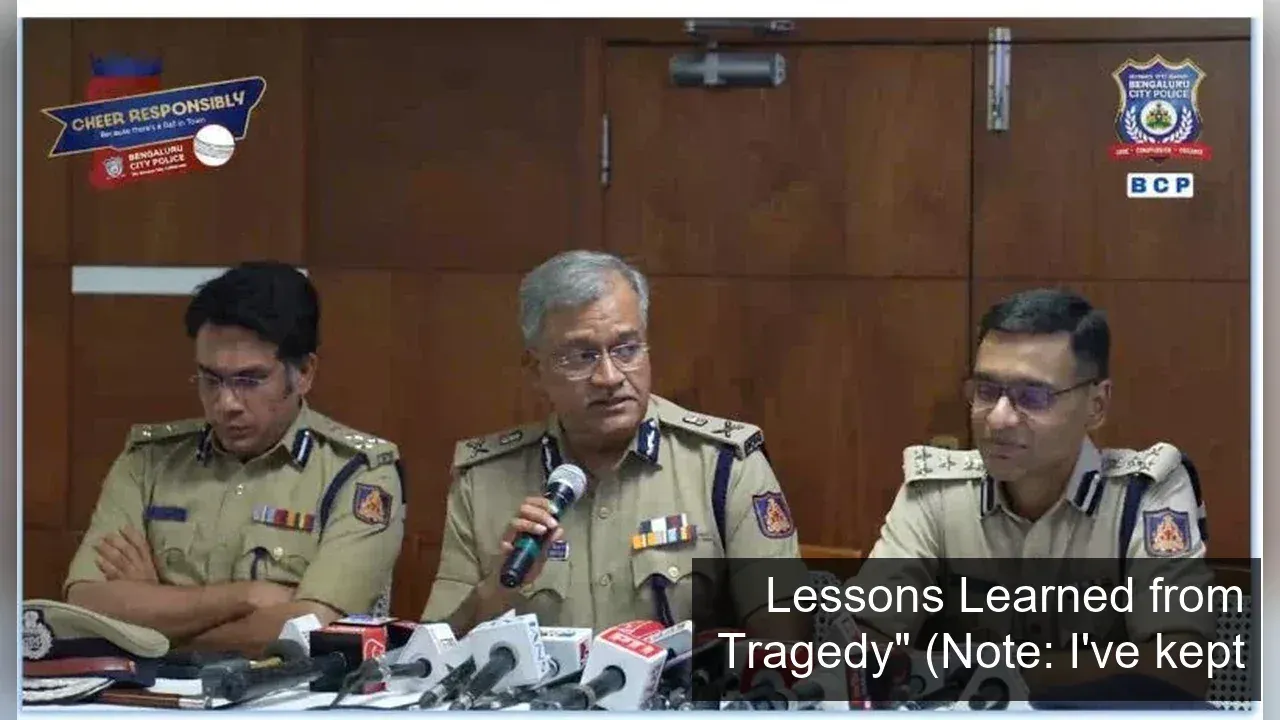 IPL 2026 Final: Bengaluru Police Advisory Sparks Safety Debate