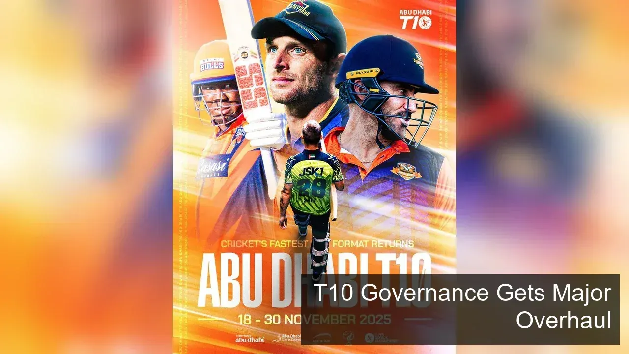 Abu Dhabi T10 Governance Overhaul: New Era Under ADCSH Leadership