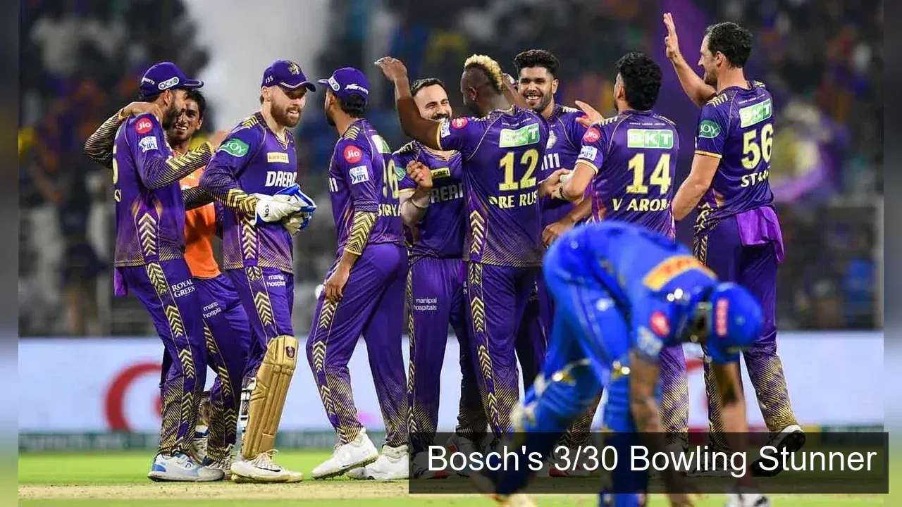 Corbin Bosch's 3/30 Bowling Masterclass: KKR's Narrow Win Over MI